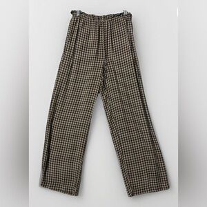 Chapter One Checkered Straight-Leg Pants